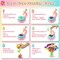 Flower Bouquet Craft Kit – DIY Arts & Crafts for Kids Ages 4-8, Girls Toys for Flower Making, Birthday Gift Craft Set with 90+ Fabric Petals, Stems, Vase, and Accessories (Pink & Blue)